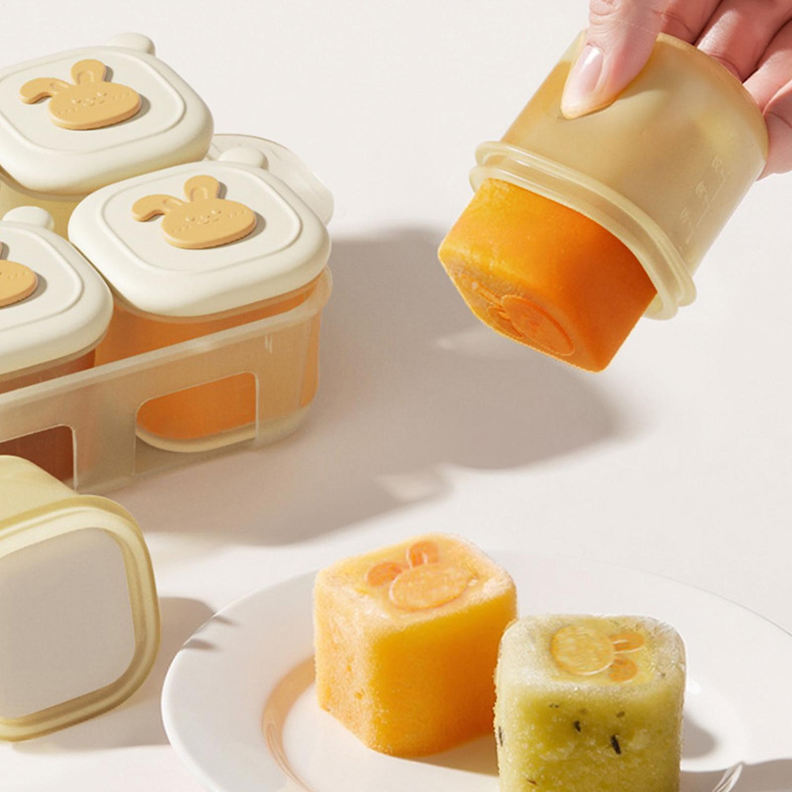 Baby Food Tray - Kubusvormige diepvriesbak voor kinderen, yoghurtbakje, voedselcontainer