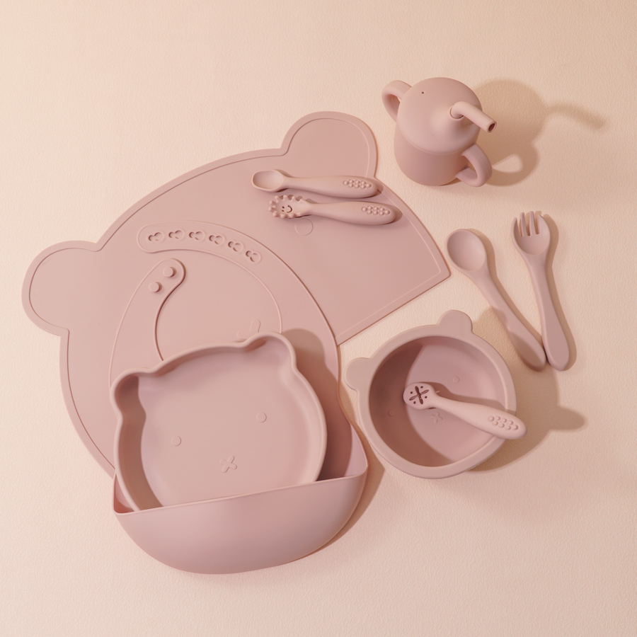 Baby Food Tray - 8 Stuks Siliconen Baby Voeding Set