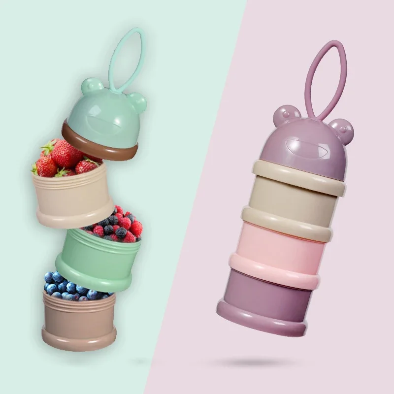 Baby Food For Travelling - Reizen - Essentiële opslag Granenpoederdispenser 3-laags