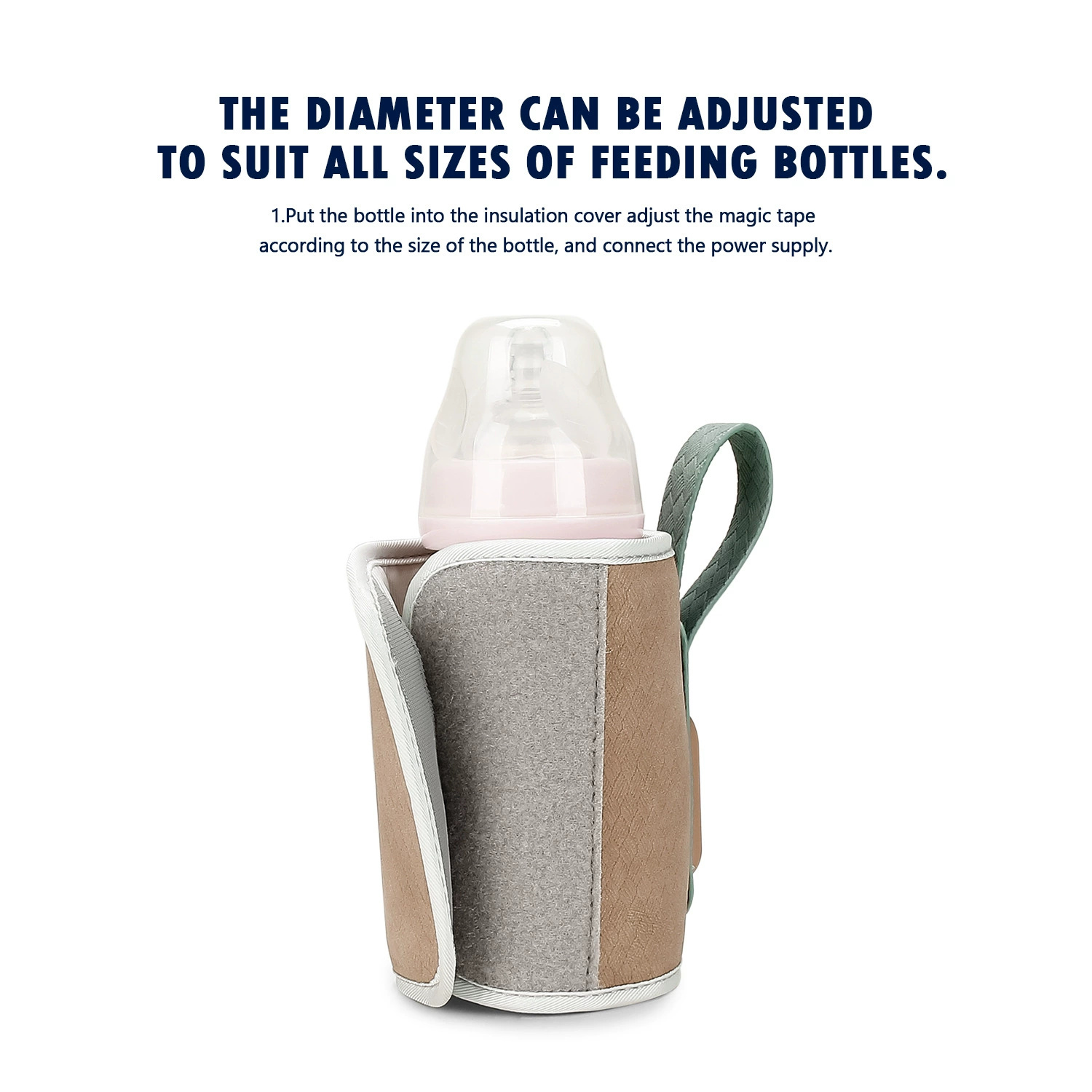 Baby Food For Travelling - Babyflessenwarmer Tas USB-aangedreven verwarming Geïsoleerde verwarmingstas