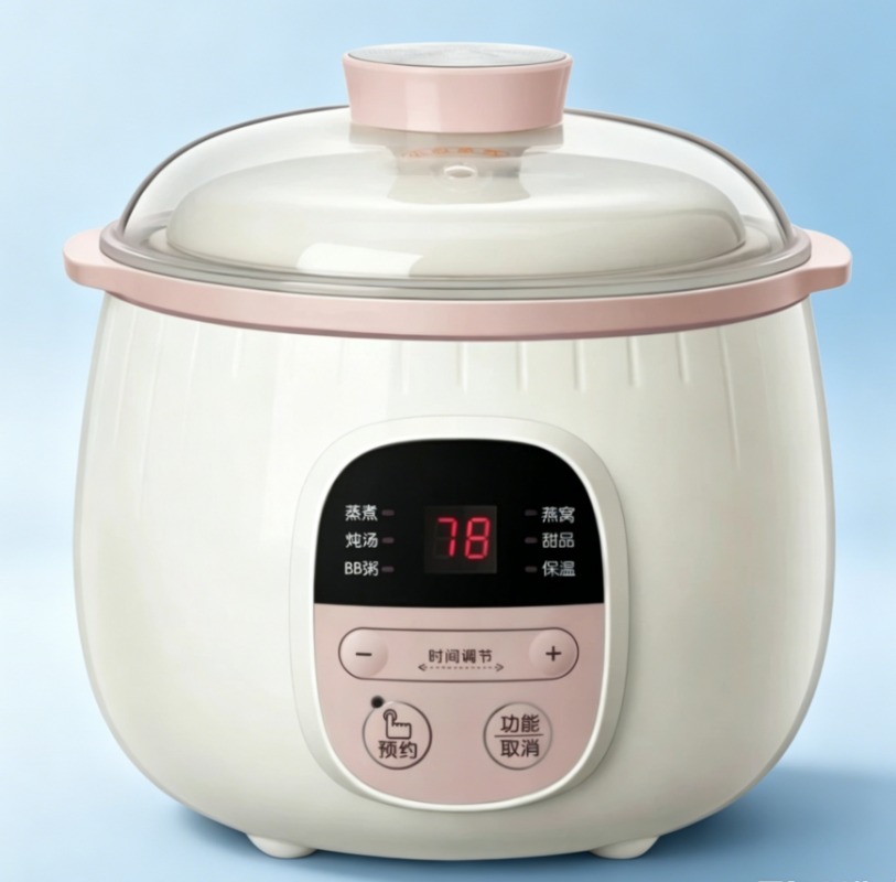 Baby Food Maker And Steamer - 0.8L Baby Pap Maker Automatische Keramische