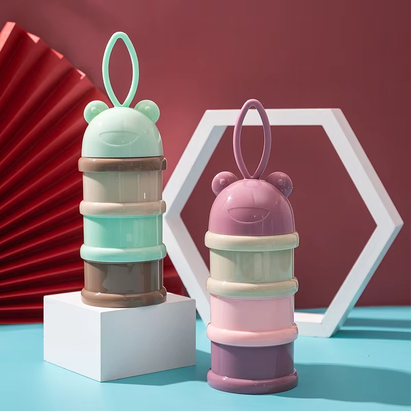 Baby Food For Travelling - Gekleurde melkpoederdoos Handige en draagbare melkpoederdoos