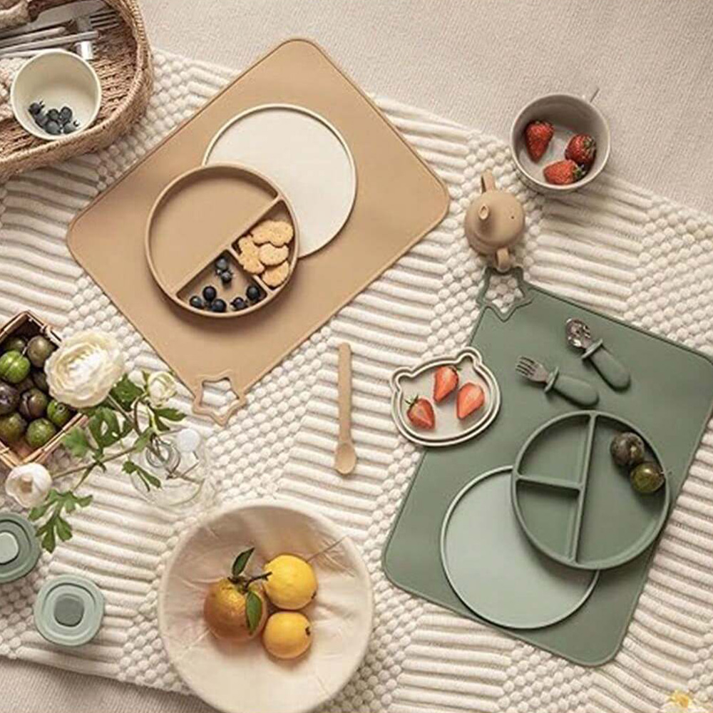 Baby Food Restaurant - 1PCS eenvoudige siliconen placemat voor baby's,