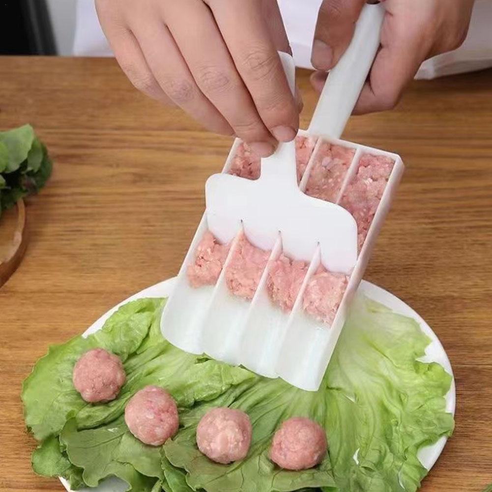 Baby Food Meat - Gehaktbalmachine Kunststof 4-rijige gehaktbalmachine Handige mallen