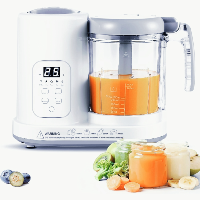 Baby Food Maker And Steamer - Babyvoedselmaker Stoomkoker Blender 4-in-1 Automatische Stoom-,
