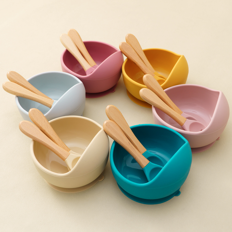 Baby Food Tray - Mamaplan 3PCS Baby Siliconen Voeden Set