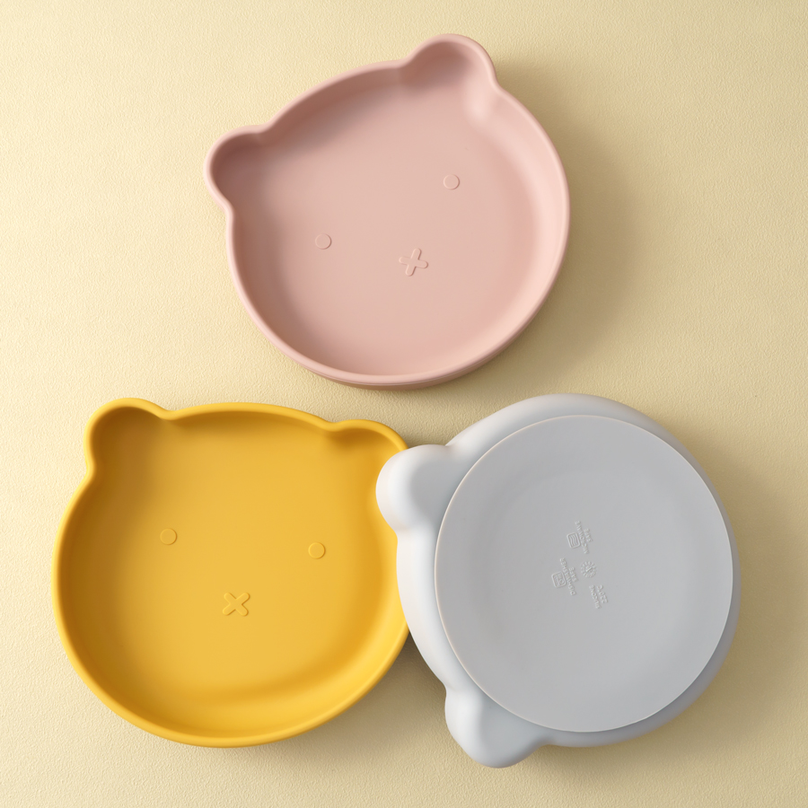 Baby Food Tray - 1PC Siliconen Baby Gerechten Zuig Eetbord