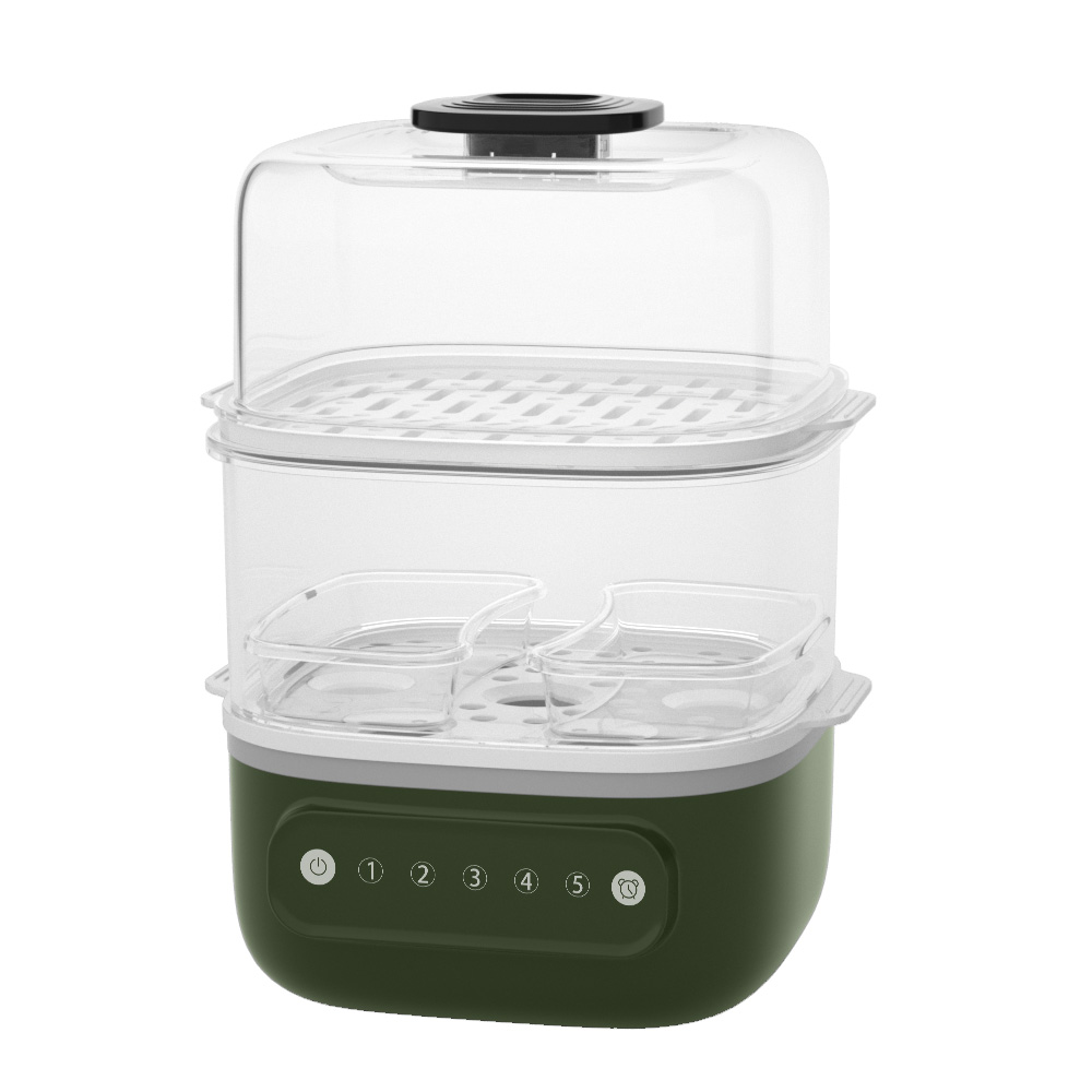 Baby Food Maker And Steamer - Ondersteunt gepersonaliseerde 2-laags elektrische voedselstomer 800W