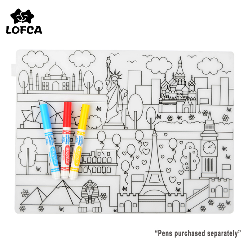 Baby Food Tray - Silicone Baby Placemat 1Pc Baby Servies