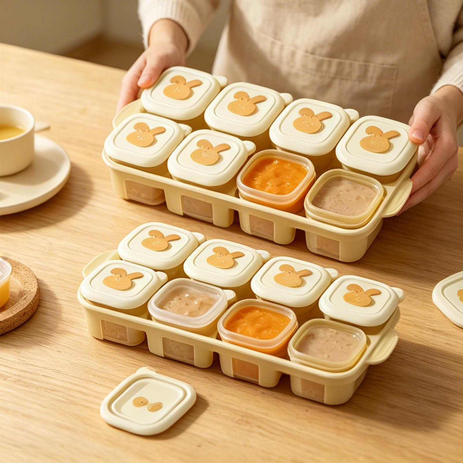 Kubusvormige diepvriesbak voor - Baby Food Tray recensie en prijs