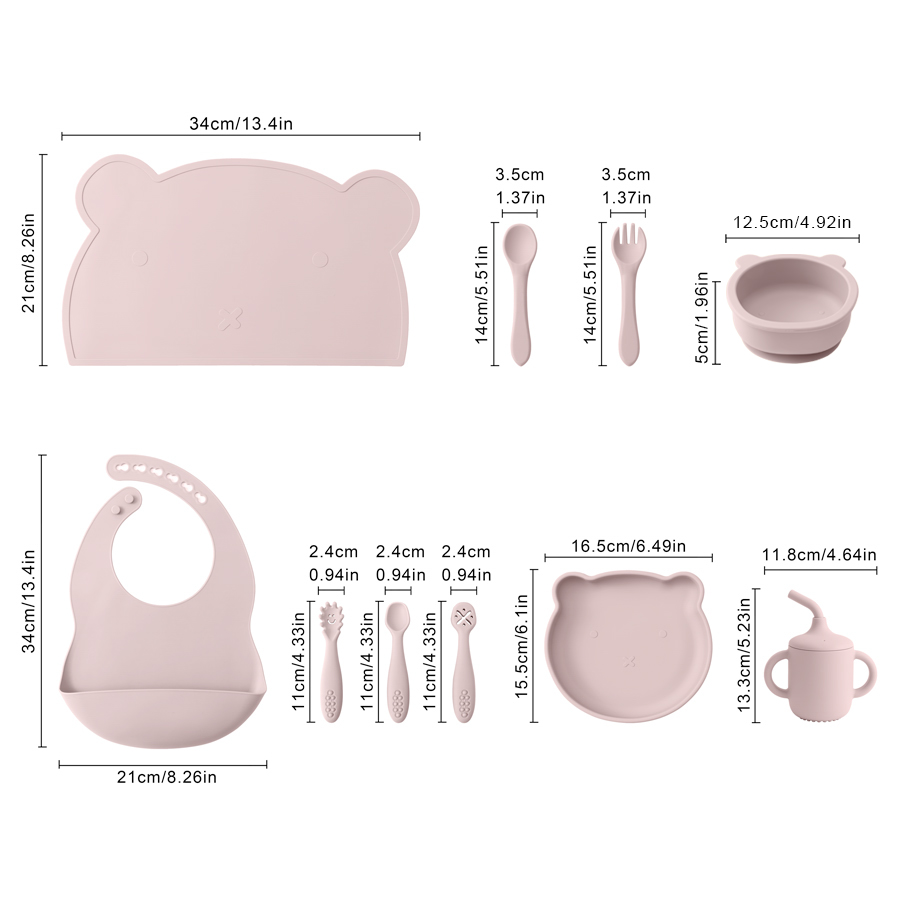 8 Stuks Siliconen Baby Voeding - Baby Food Tray recensie en prijs