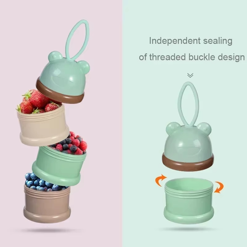 Gekleurde melkpoederdoos Handi - Baby Food For Travelling recensie en prijs