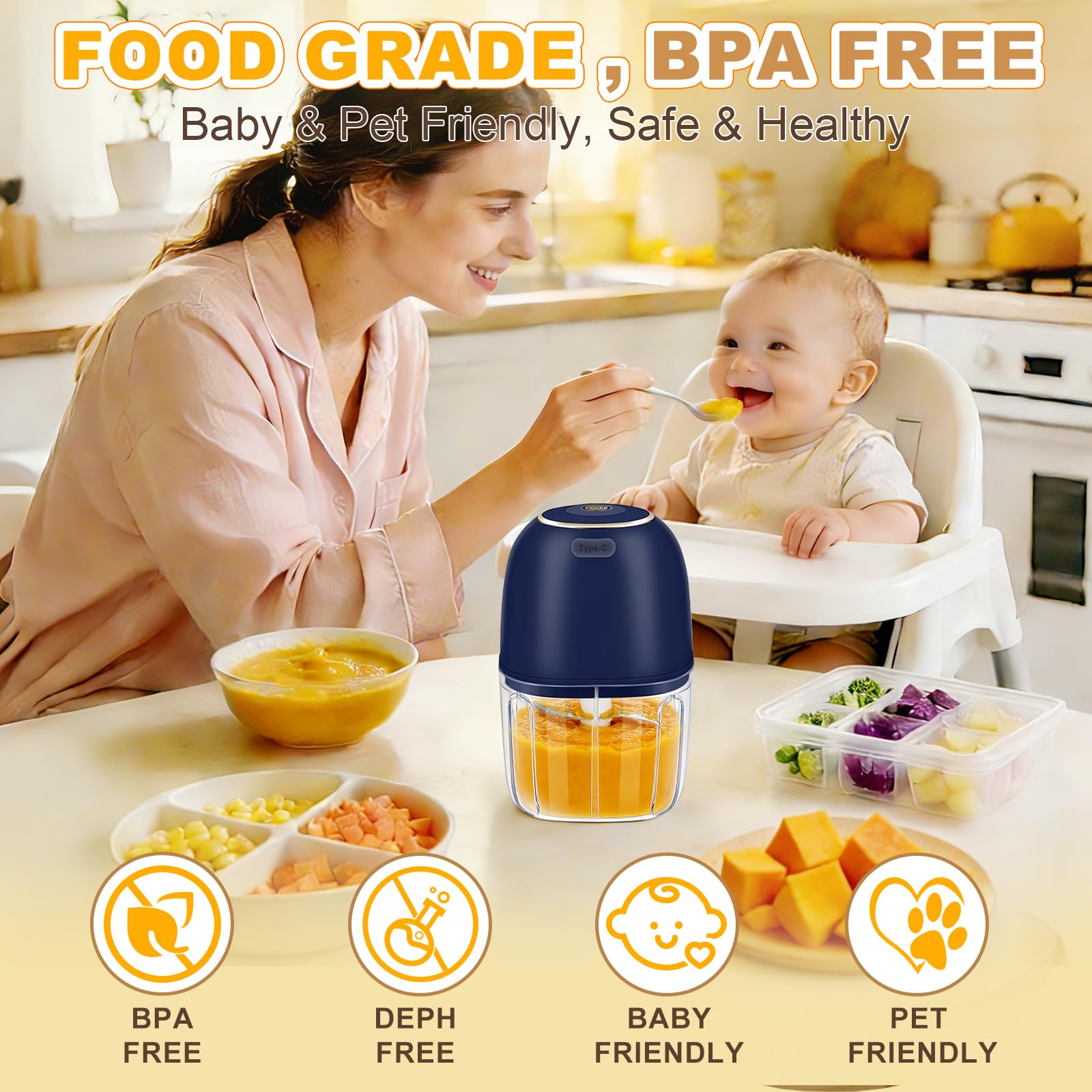 Elektrische knoflookhakker, dr - Baby Food Meat recensie en prijs
