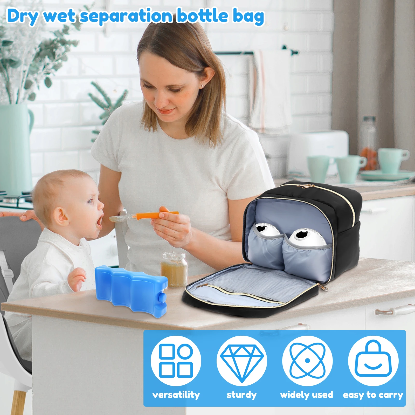 Opbergtas voor borstkolven met - Baby Food For Travelling recensie en prijs