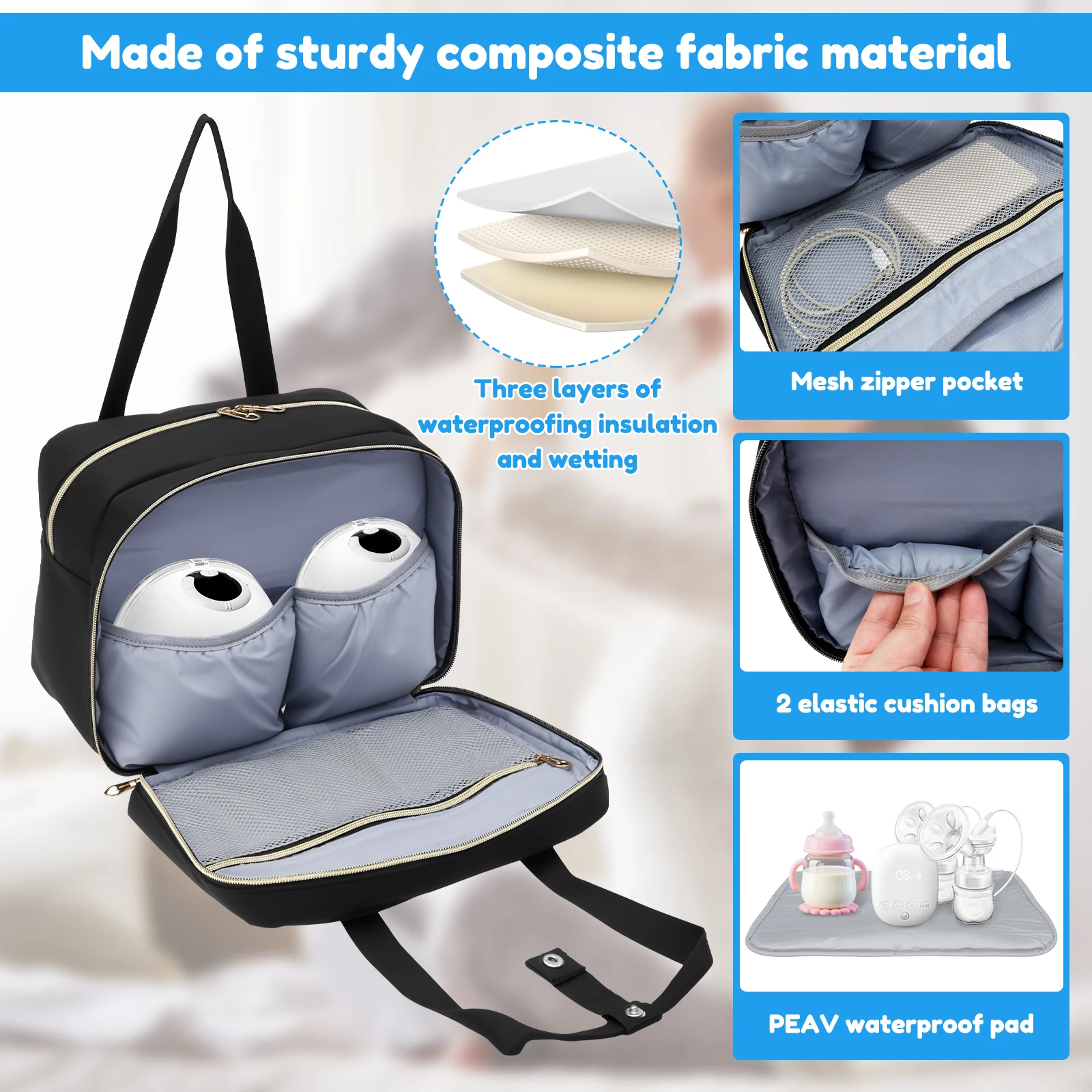 Opbergtas voor borstkolven met - Baby Food For Travelling recensie en prijs