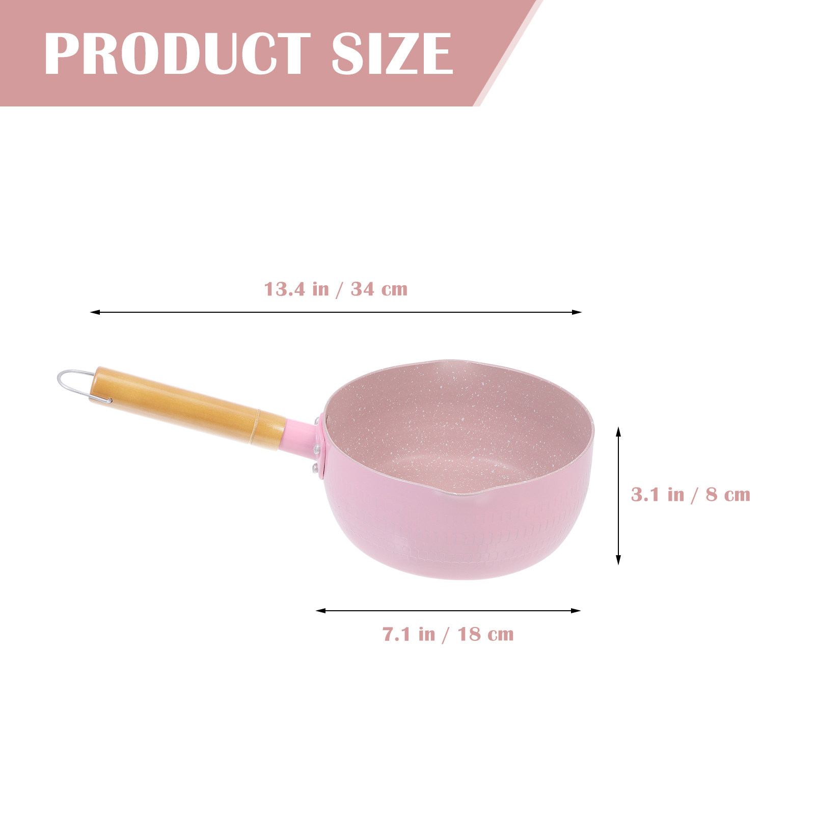 Aluminium melkpan met houten h - Baby Food Restaurant recensie en prijs