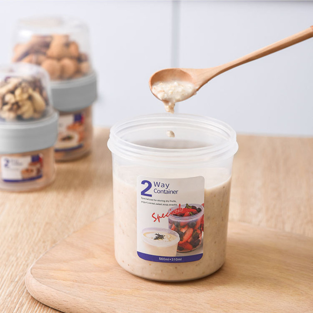 Dubbellaagse lekvrije voedselc - Baby Food For Travelling recensie en prijs